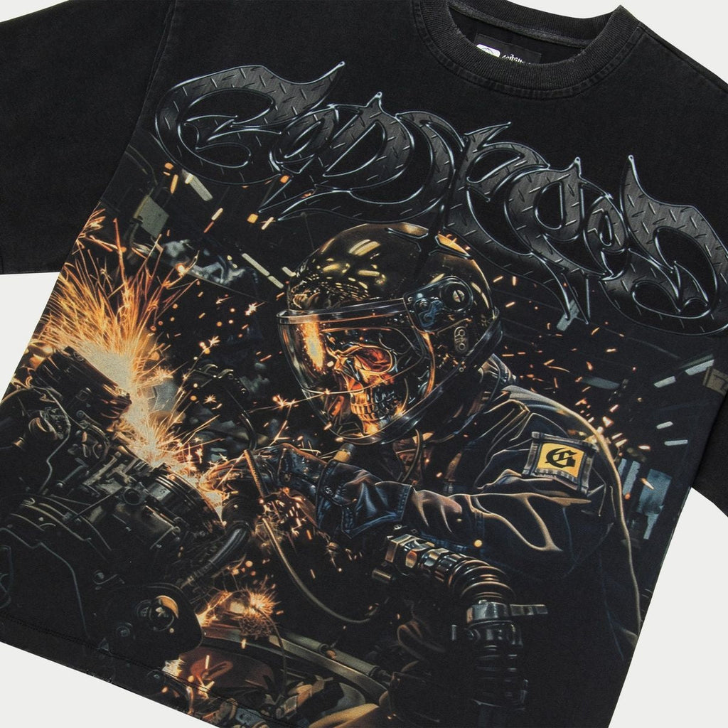 Godspeed Steel Sharpens Steel Tee