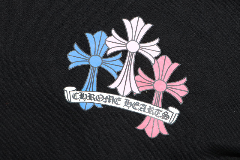 Chrome Hearts Multi Color Cross Cemetery Zip Up Hoodie 5010
