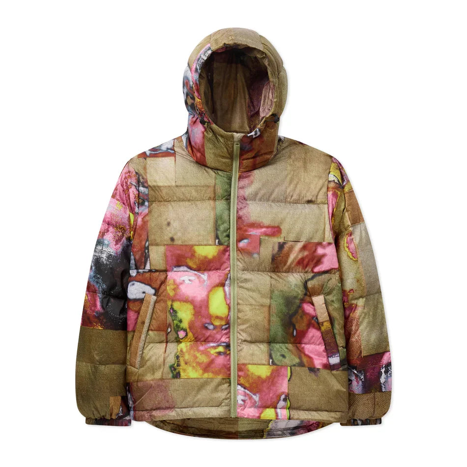 KidSuper Printed Faces Collage Puffer Jacket
