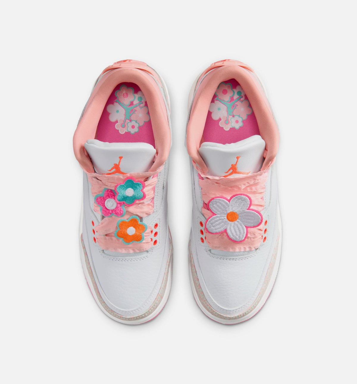 Air Jordan 3 Retro Spring Flowers Grade School Lifestyle Shoe