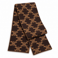 Celine Style Triomphe Monogram Knit Scarf