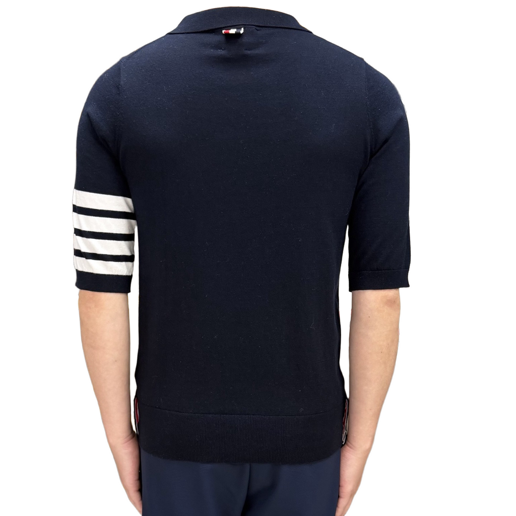 Tennis Racket Jacquard Polo Shirt | Thom Browne