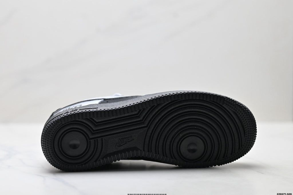 Nike Air Force 1 '07 LV8 Low-Top Sneakers – Metallic Silver/Black