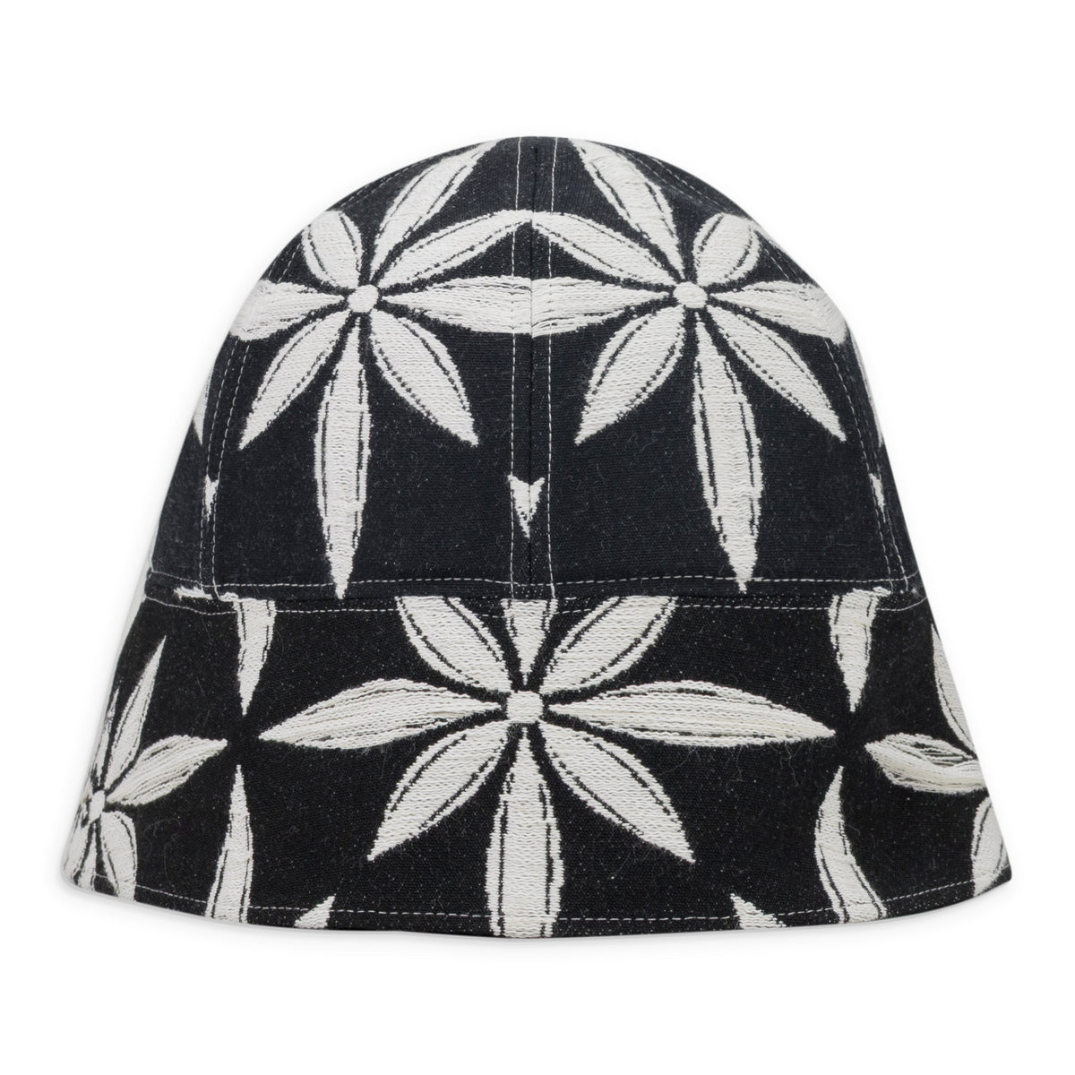 Black Jacquard Bucket Hat