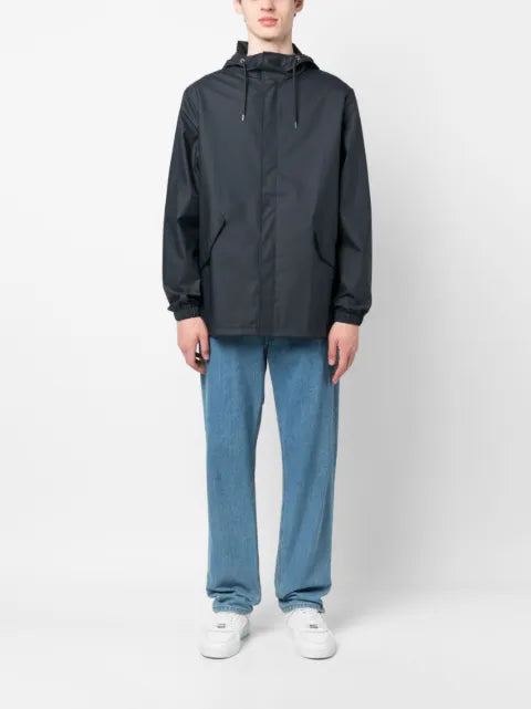 Rains drawstring-hood parka jacket