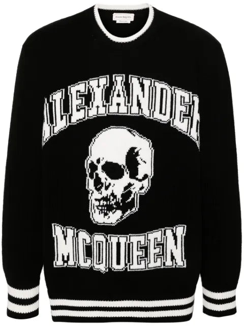 Alexander McQueen intarsia-logo sweater
