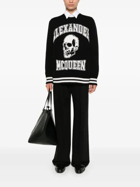 Alexander McQueen intarsia-logo sweater