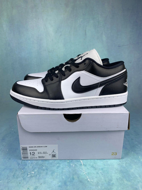 Air Jordan 1 Low Panda Black and White Unisex Sneakers DC0774-101