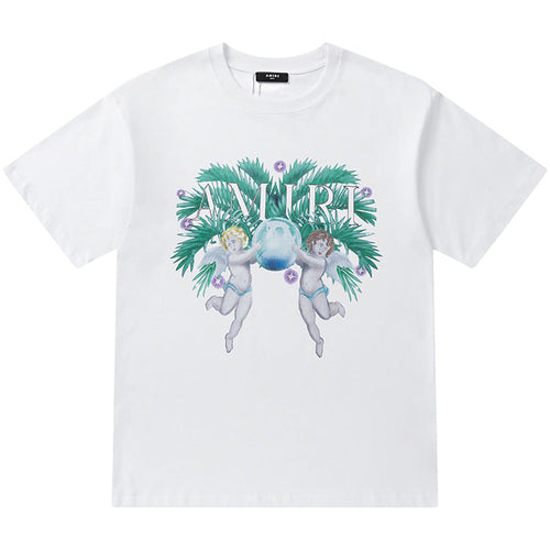 AMIRI Logo-Print Cotton T-Shirt | Black & White