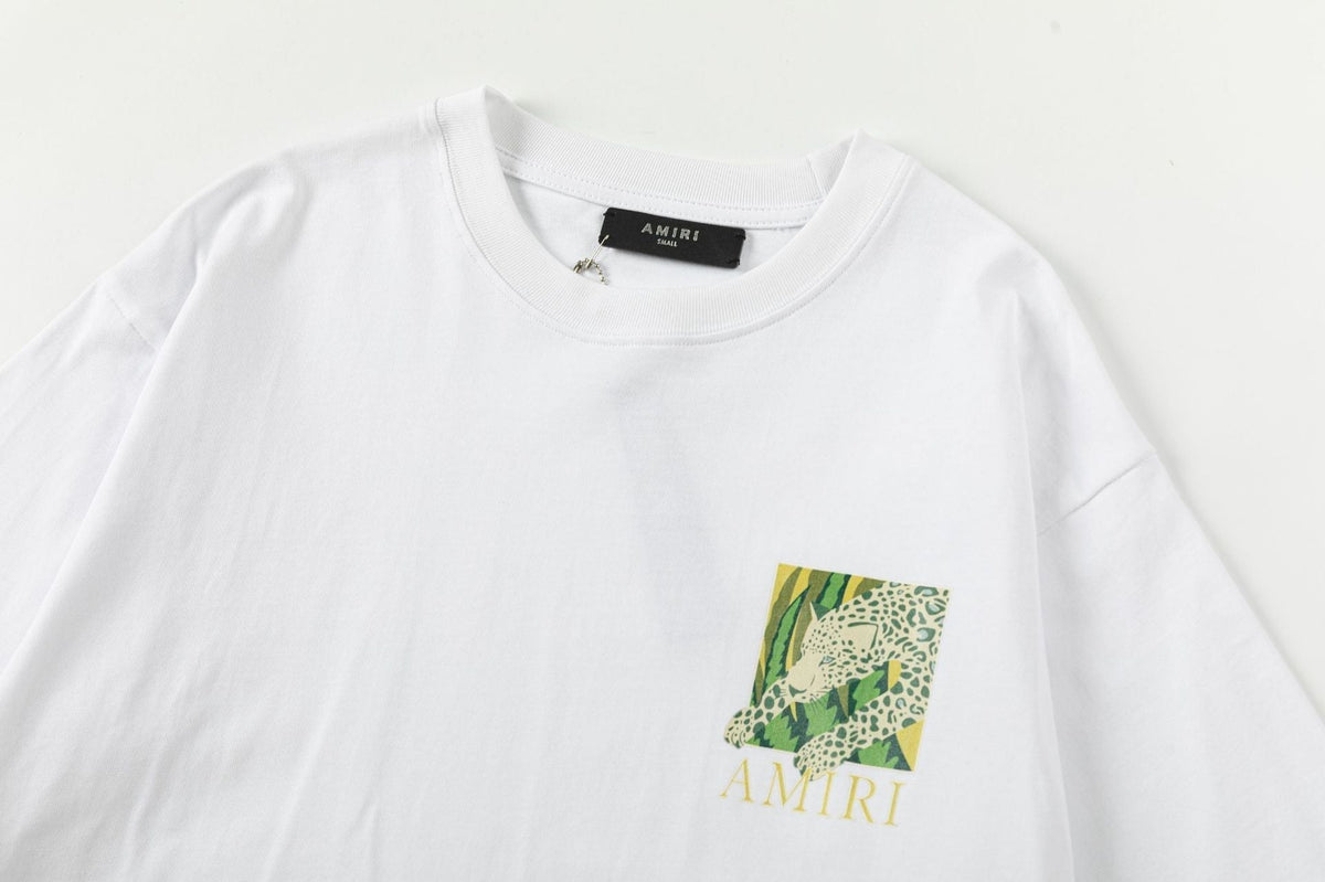 Amiri Men's Black Leopard T-shirt