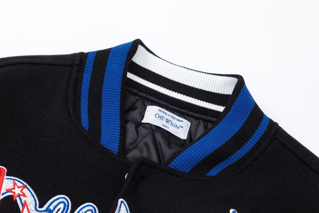 OFF WHITE Logo-Embroidered Jacket