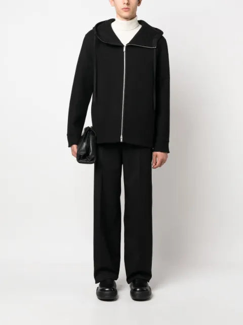 Jil Sander virgin-wool hooded jacket