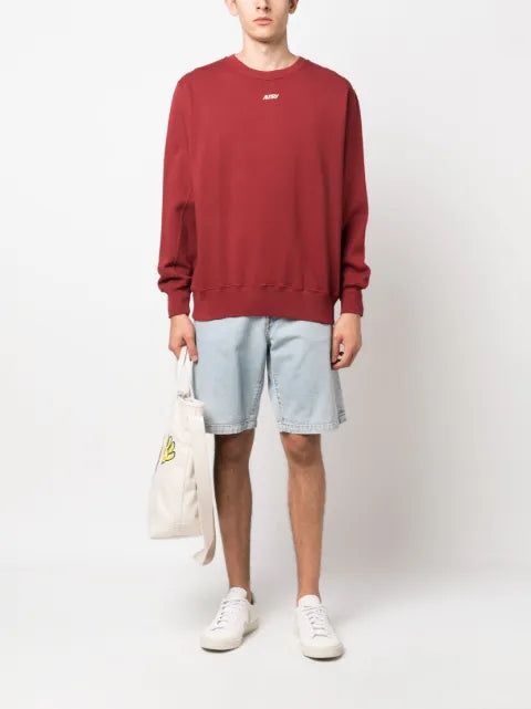 Autry logo-embroidered crew-neck sweatshirt