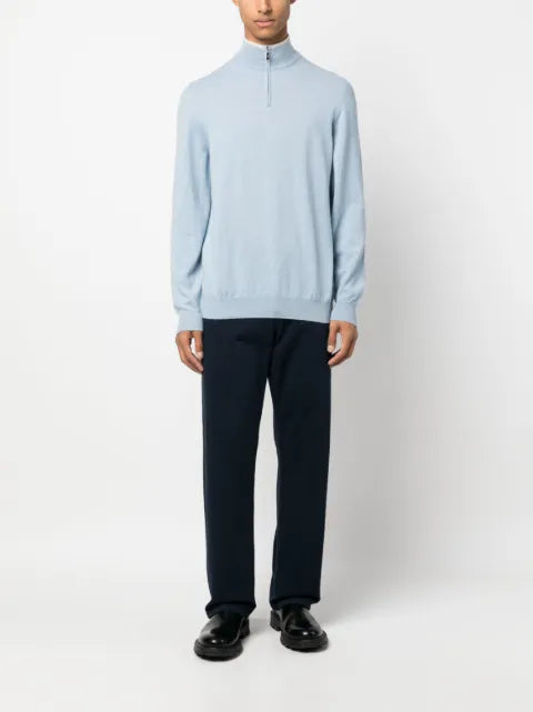 Fedeli Favonio quarter-zip cashmere jumper