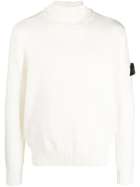 Stone Island Compass-motif roll-neck jumper