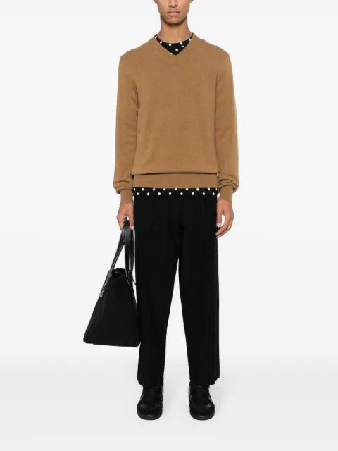 Comme Des Garçons Play logo-appliqué wool jumper