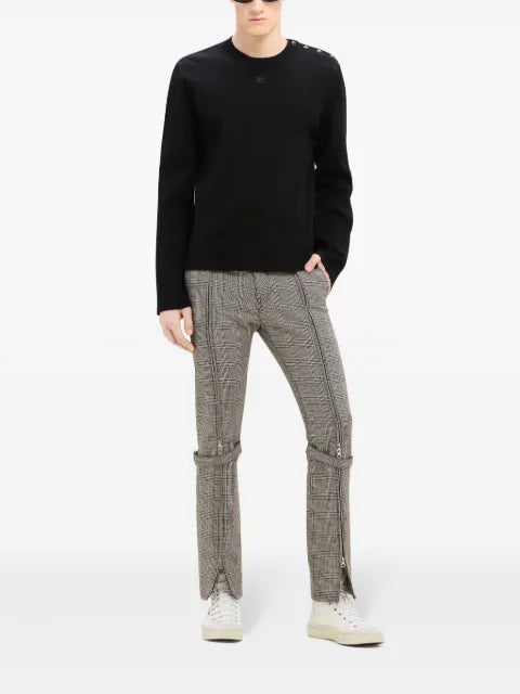 Courrèges shoulder snaps sweater