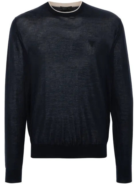 Prada mélange-effect cashmere jumper