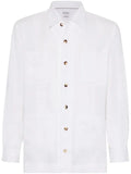 Brunello Cucinelli linen shirt jacket