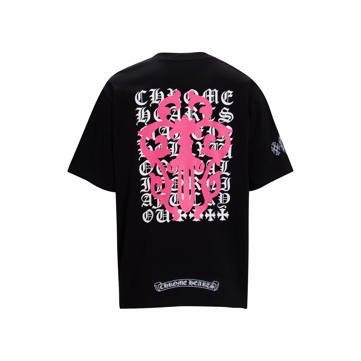 Chrome Hearts Script Dagger Logo Short Sleeve Tee 6025
