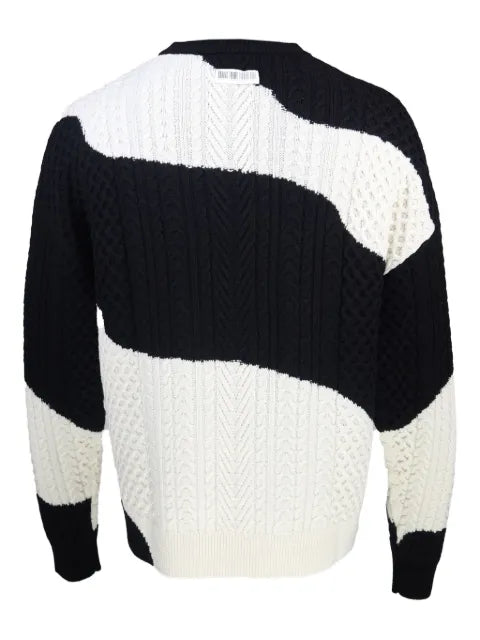 Mostly Heard Rarely Seen cable knit sweater