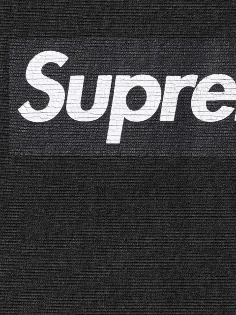 Supreme washed box logo "SS 25 - Black" sweatshirt