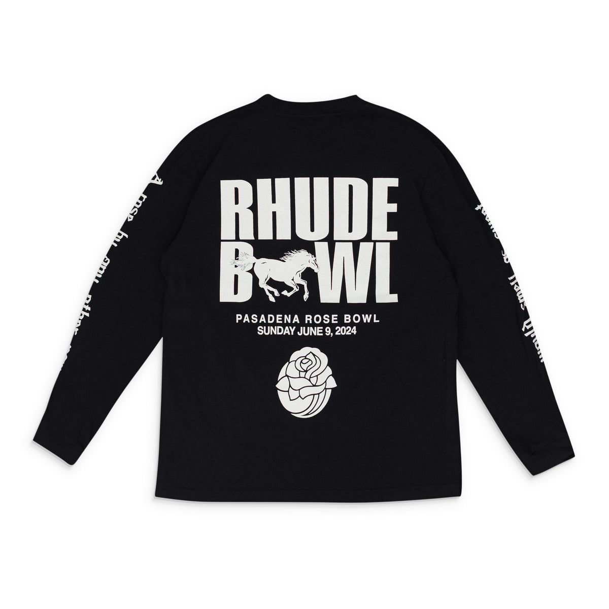 Black Rhude Bowl L/S T-Shirt