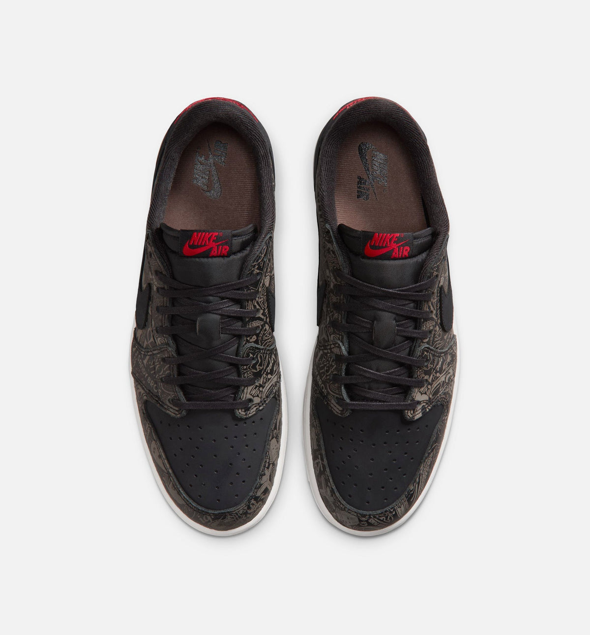 Air Jordan 1 Retro Low OG Laser Black and Varsity Red | Men's Lifestyle Shoe | Black/Varsity Red/Summit White