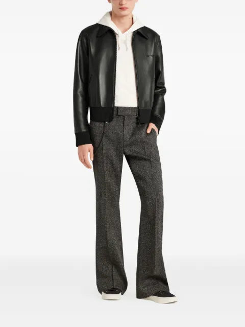 Courrèges zip-up leather jacket