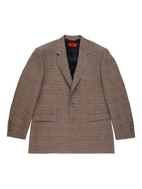 424 checked blazer