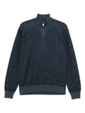 Brioni ribbed zip-neck sweater