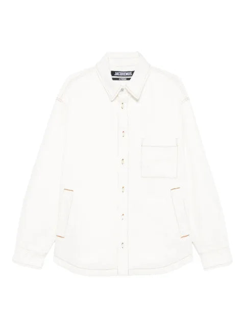 Jacquemus contrast-stitch shirt jacket