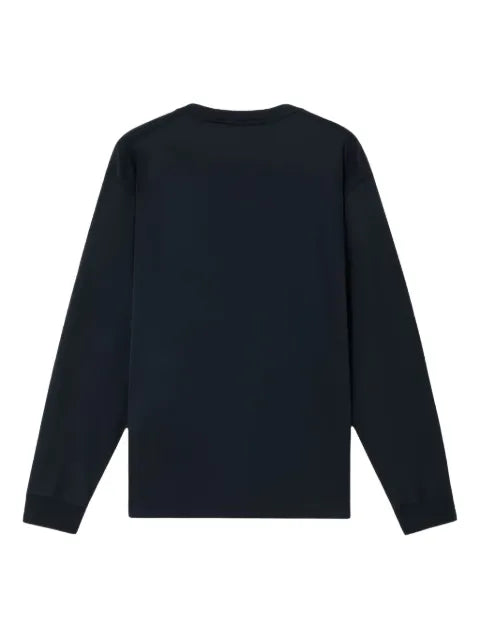 Stone Island logo-patch long-sleeve sweatshirt