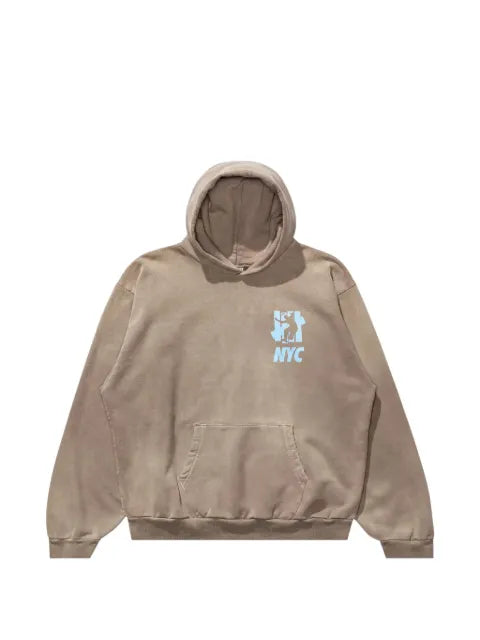 Undefeated x Union logo-print hoodie