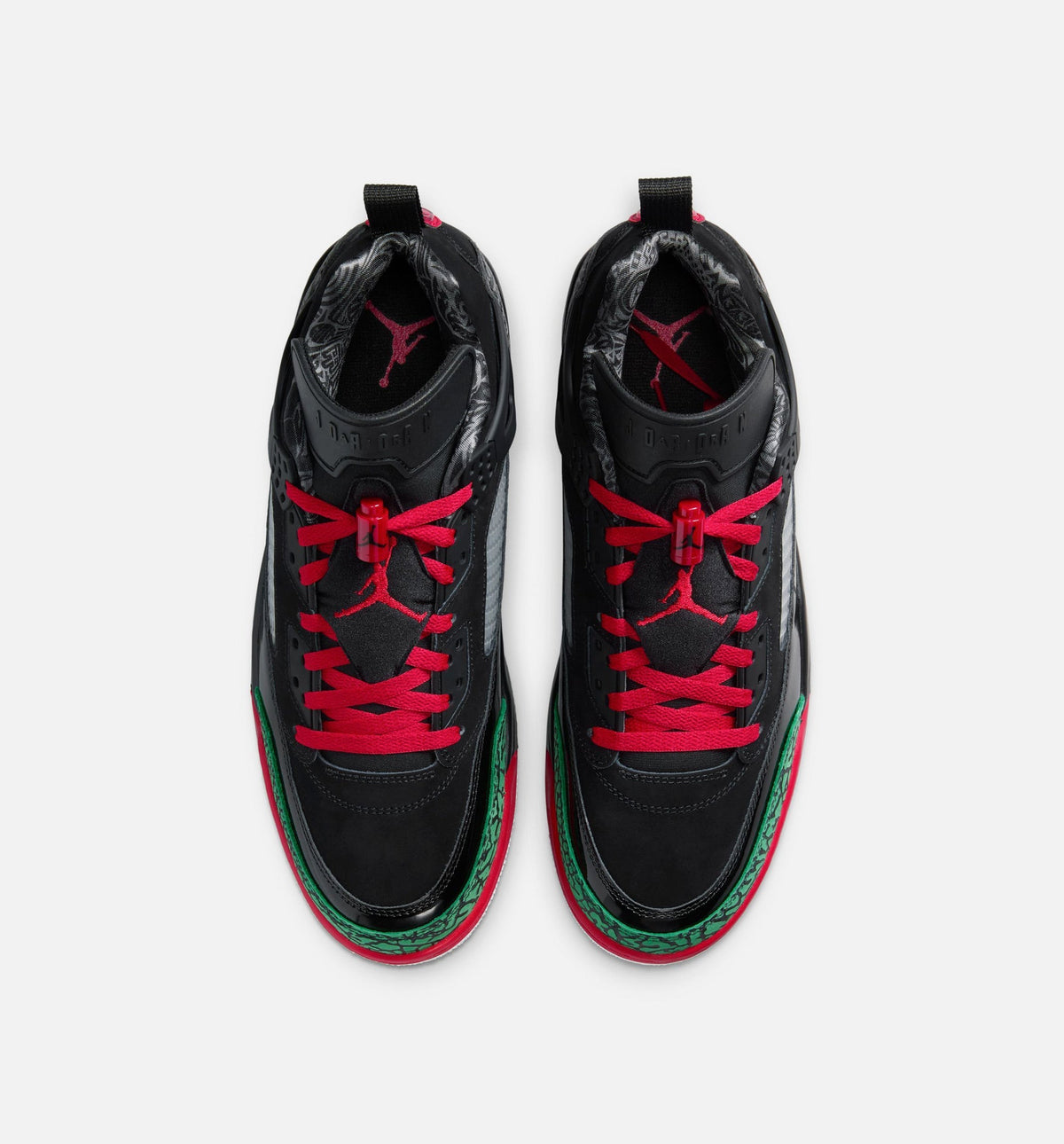 Spizike Low Men's Sneakers - Black / Classic Green / White / Varsity Red