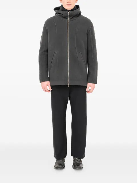 Label Under Construction zip-up hooded jacket