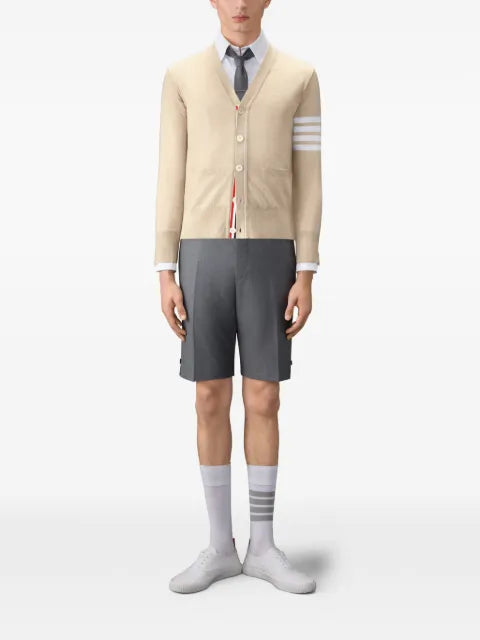 Thom Browne merino wool 4-Bar classic V-neck cardigan
