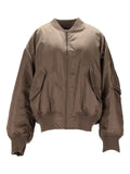 Saint Laurent ruched-detail bomber jacket