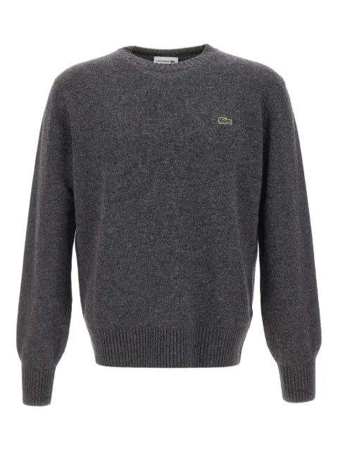 Lacoste embroidered crew-neck sweater