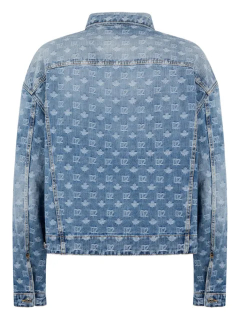 DSQUARED2 logo-embellishment denim jacket