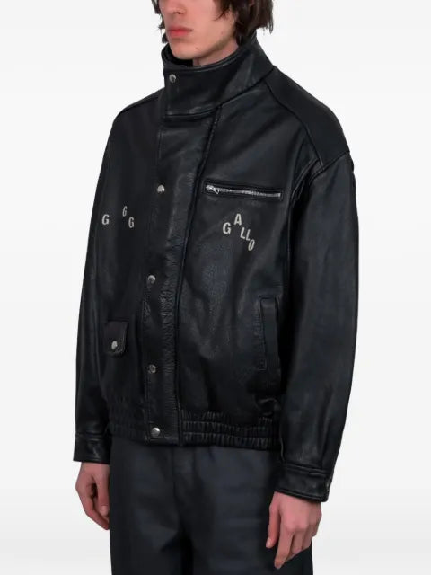Paly leather bomber jacket