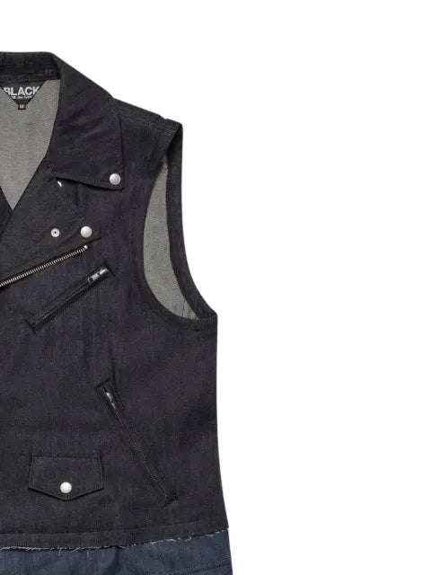 Black Comme Des Garçons panelled gilet