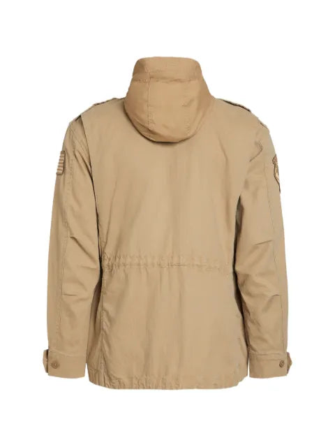 Polo Ralph Lauren patch-detail hooded military jacket