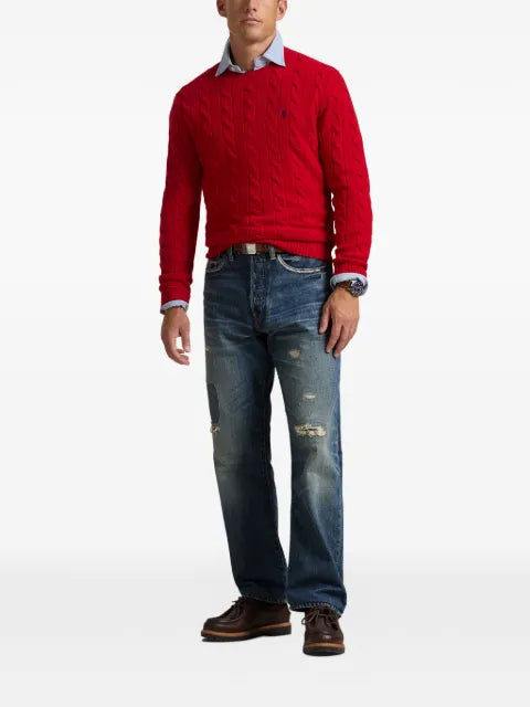 Polo Ralph Lauren cable-knit crew-neck sweater
