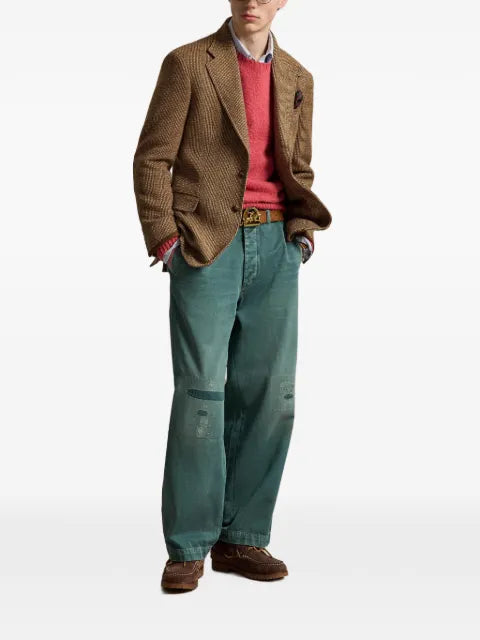 Polo Ralph Lauren tailored-fit tick-weave blazer