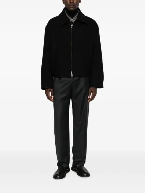 Studio Nicholson zip-up spread-collar shirt jacket