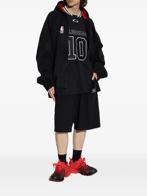 Balenciaga x NBA zip-up hooded jacket