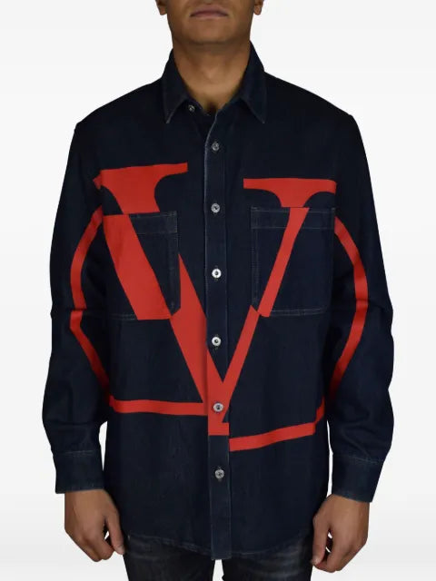 Valentino Garavani logo-print denim jacket