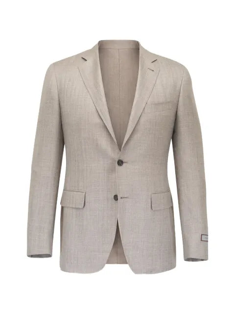 Canali flap-pockets single-breasted blazer