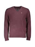 Napapijri logo-patch V-neck sweater